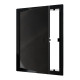 Люк ревизионный LN фланец 150х200 нажимной 172х222 пластик Black EVECS