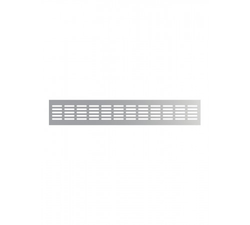 Решетка вентиляционная DP AL сетка переточная 480х80 алюминий Silver ERA
