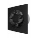 Вентилятор накладной SLIM D125 обр.клапан Dark gray metal DICITI