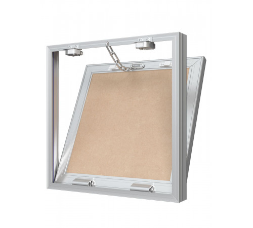 Люк ревизионный D Ceramo Base 300х300 скрыт.монтаж съемный алюминий EVECS