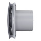 Вентилятор накладной RIO D125 обр.клапан Dark gray metal DICITI