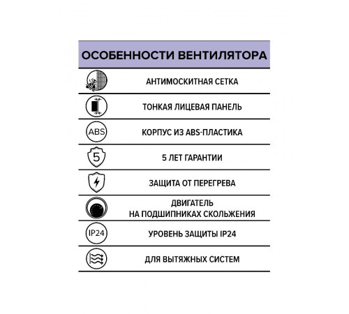 Вентилятор накладной E D125 сетка ERA