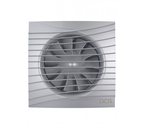 Вентилятор накладной SILENT D125 обр.клапан Gray metal DICITI