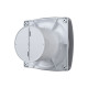 Вентилятор накладной RIO D125 обр.клапан Gray metal DICITI