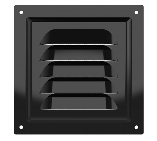 Решетка вентиляционная МЭ сетка 125х125 окраш.сталь Black ERA
