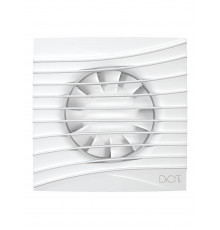 Вентилятор накладной SILENT D125 обр.клапан Matt white DICITI