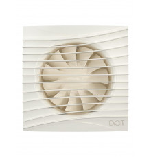 Вентилятор накладной SILENT D125 обр.клапан Ivory DICITI