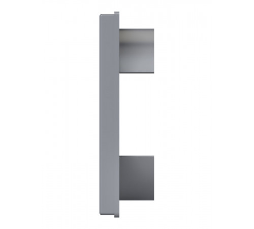 Выход стенной КФ фланец D125 жалюзи 150x150 ASA Gray ERA STREETLINE