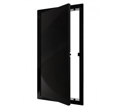 Люк ревизионный LN фланец 150х300 нажимной 172х322 пластик Black EVECS