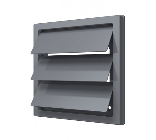 Выход стенной КФ фланец D125 жалюзи 150x150 ASA Gray ERA STREETLINE
