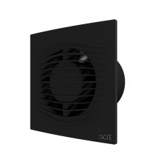 Вентилятор накладной SLIM D125 обр.клапан Matt black DICITI