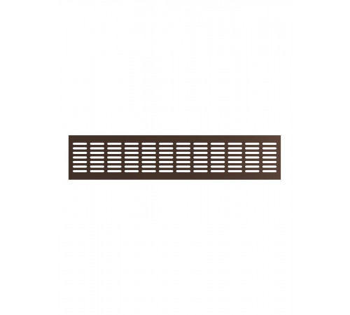 Решетка вентиляционная DP AL сетка переточная 480х100 алюминий Dark bronze ERA