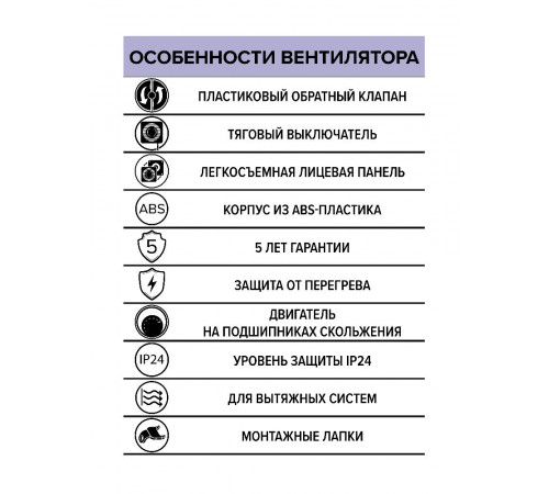 Вентилятор накладной WIND D120 обр.клапан тяг.выкл. ERA