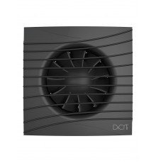 Вентилятор накладной SILENT D125 обр.клапан Matt black DICITI