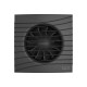 Вентилятор накладной SILENT D125 обр.клапан Matt black DICITI