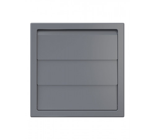 Выход стенной КФ фланец D125 жалюзи 150x150 ASA Gray ERA STREETLINE