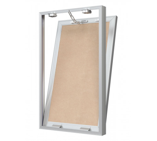 Люк ревизионный D Ceramo Base 300х500 скрыт.монтаж съемный алюминий EVECS