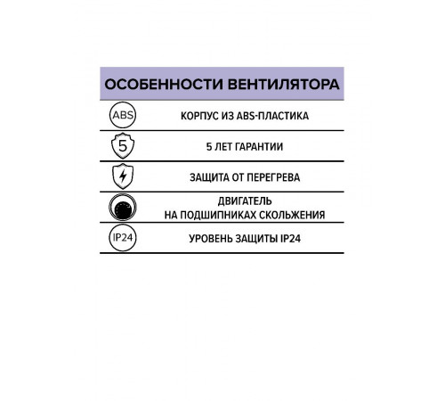Вентилятор накладной COMFORT D125 ERA