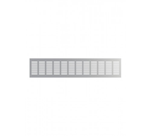 Решетка вентиляционная DP AL сетка переточная 480х100 алюминий Silver ERA