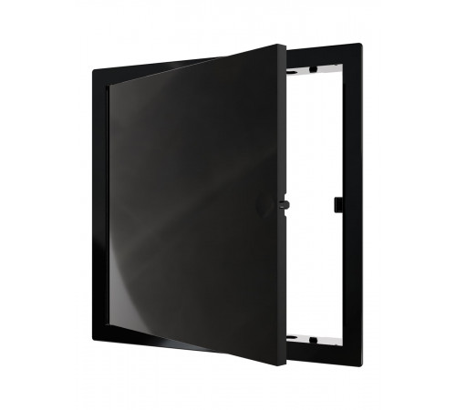 Люк ревизионный LN фланец 200x200 нажимной 224х224 пластик Black EVECS