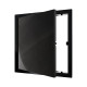 Люк ревизионный LN фланец 200x200 нажимной 224х224 пластик Black EVECS