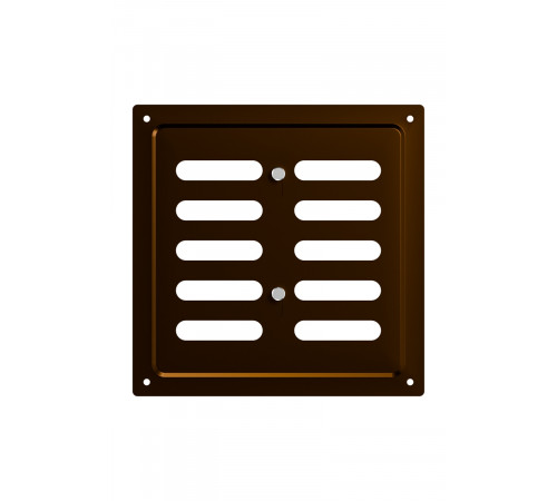 Решетка вентиляционная MER регулируемая 175х175 окраш.сталь Metallic brown ERA