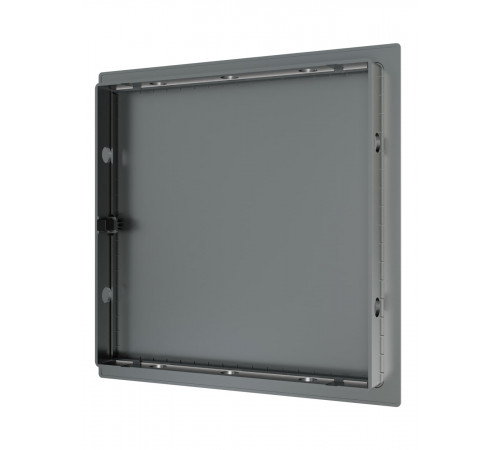 Люк ревизионный LN фланец 200x200 нажимной 224х224 пластик Gray EVECS
